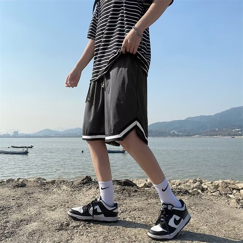2024新款夏男青少年时尚休闲运动宽松短裤GK02P18,男装牛仔裤,星座1116-2