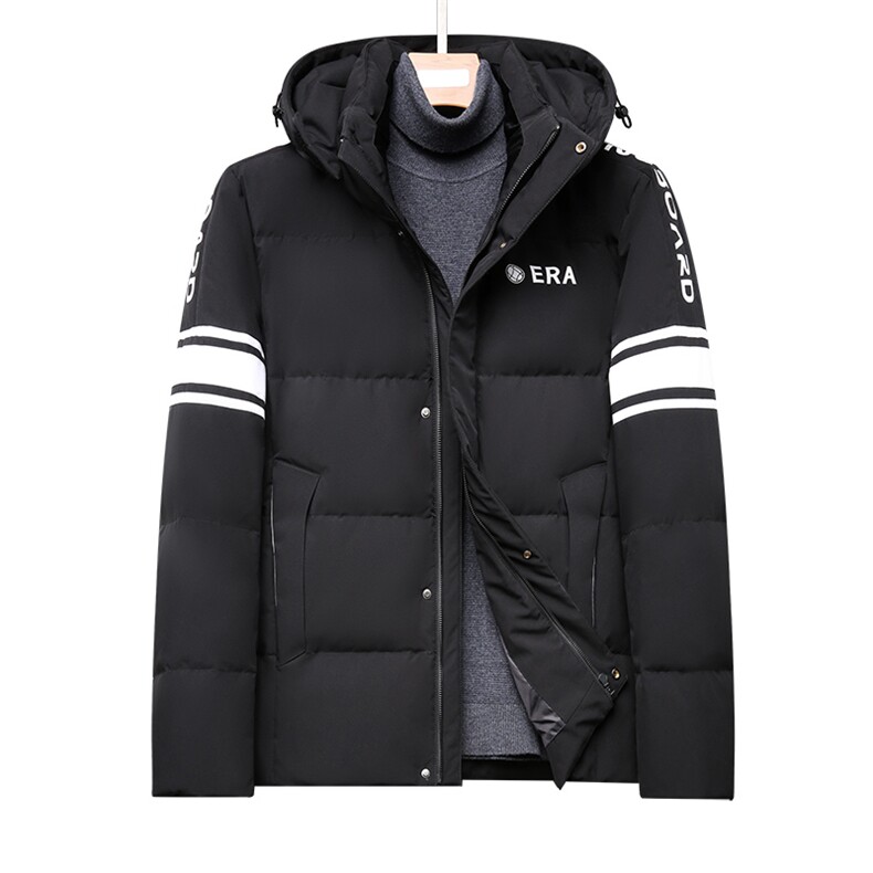 羽绒服男短款2023冬季新款休闲连帽外衣纯色男装外套GR69058-P305,男装羽绒服,电商B212（原钱塘6029）