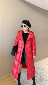 【现货】时尚宽松舒适中长款显瘦羽绒服图片