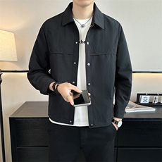 2026店主风春季简约休闲时尚潮流翻领夹克外套男961-P75，男装夹克，电商A413