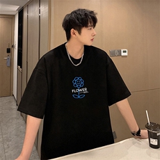 麂皮绒短袖t恤男大码半袖男JD82274-P25，男装T恤，电商A040
