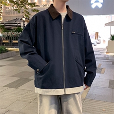 翻领上衣潮流运动休闲防风新款春季外套男士，男装夹克，星座309（原A406）