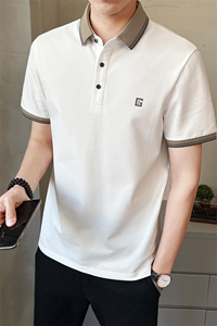 新款短袖男夏季外穿薄款翻领Polo衫T恤休闲上衣PL9012-P65图片