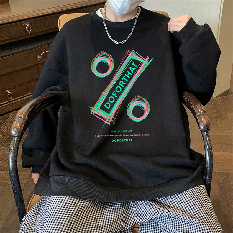 圆领卫衣男大码加厚加绒长袖t恤男S6171-P28加绒款-P33,男装卫衣,电商A040