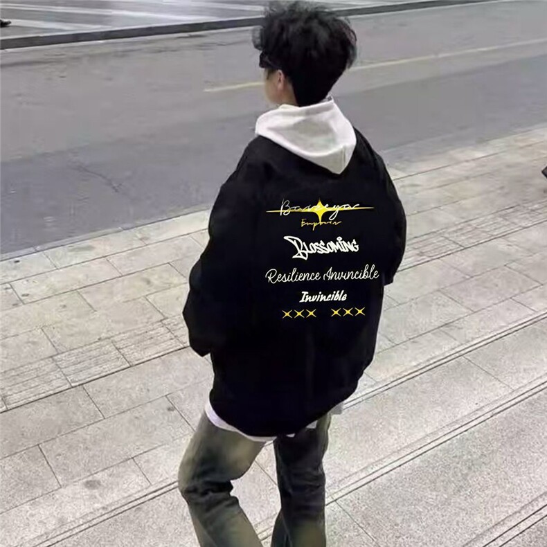 1506-1/JFF8401/P41棒球服情侣外套港风飞行员男女宽松街头夹克,男装夹克,星座1506-1