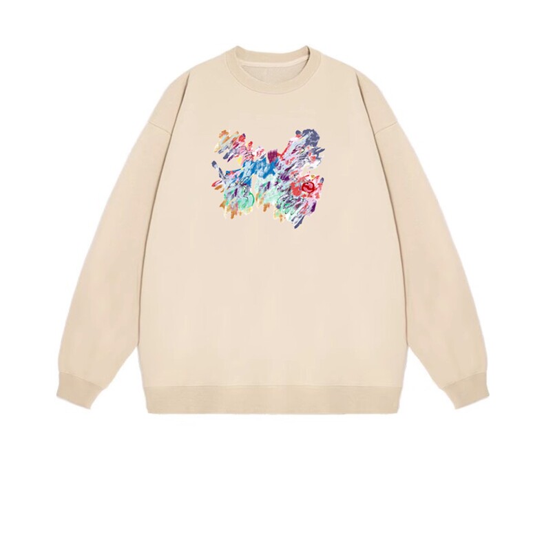 2025年秋季套头通勤时尚百搭通勤简约休闲，女装卫衣/绒衫，花可