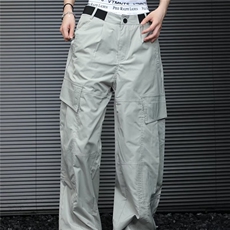 重工大口袋工装裤男女潮牌高街复古廓形结构伞兵冲锋裤MKA827P49，男装工装外套，星座1013-5