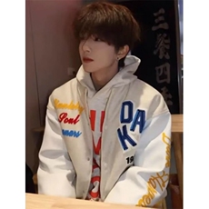 潮牌字母刺绣棒球服外套男女春秋季新款夹克J10300，男装夹克，星座1116A（原606A-3）