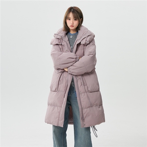 A337-Y003-P210 冬季中长款连帽白鸭绒羽绒服 控328图片