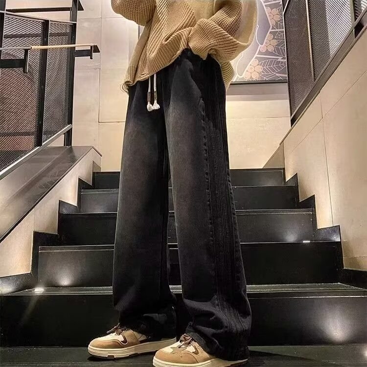 1506-1/K88131/P43美式复古牛仔裤男女直筒高街痞帅宽松秋冬裤子,男装牛仔裤,星座1506-1