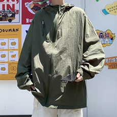 防晒衣男韩版潮流连帽拉链口袋个性2026夏季新款ins外套W4882-P39，男装防晒衣，星座412