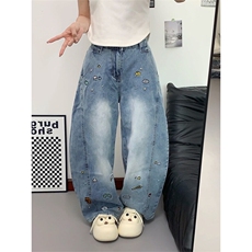 【高质量档口现货特批53量大可谈】男女印花牛仔裤610A-N33102，男装牛仔裤，星座610A