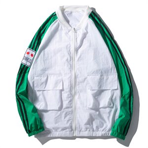 2021夏新款韩版休闲棒球服男防晒服衣服男装  T618  P50图片
