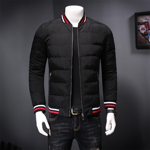 6777秋冬新款男士加厚保暖羽绒棉外套保暖棉服P225