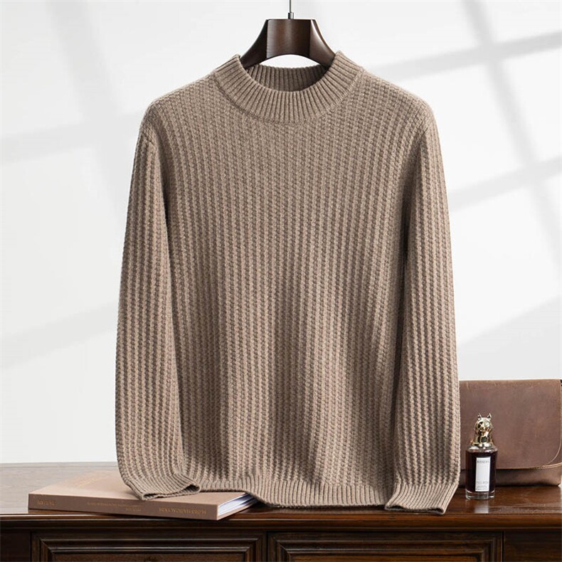 2025年秋季宽松长袖，男装羊绒套衫，曼云男装羊绒
