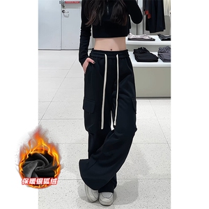 特批P35无差价冬季加绒加厚卫裤中性时尚长裤K1955J加绒图片