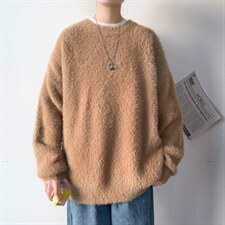 2024年秋冬新款男士针织衫圆领男士马海毛毛衣男 A071-6608-P70图片