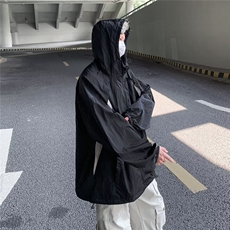 夏季新款冰丝冲孔真抽绳防晒衣W9313P40，男装防晒衣，星座1116-2