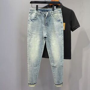 1506-1/GS1010/P46春秋新款微弹修身百搭小脚牛仔裤男潮图片