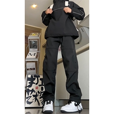 档口主推款软壳某音冲锋裤得物品质常规p45加绒p55，男装休闲裤，星座310A-4