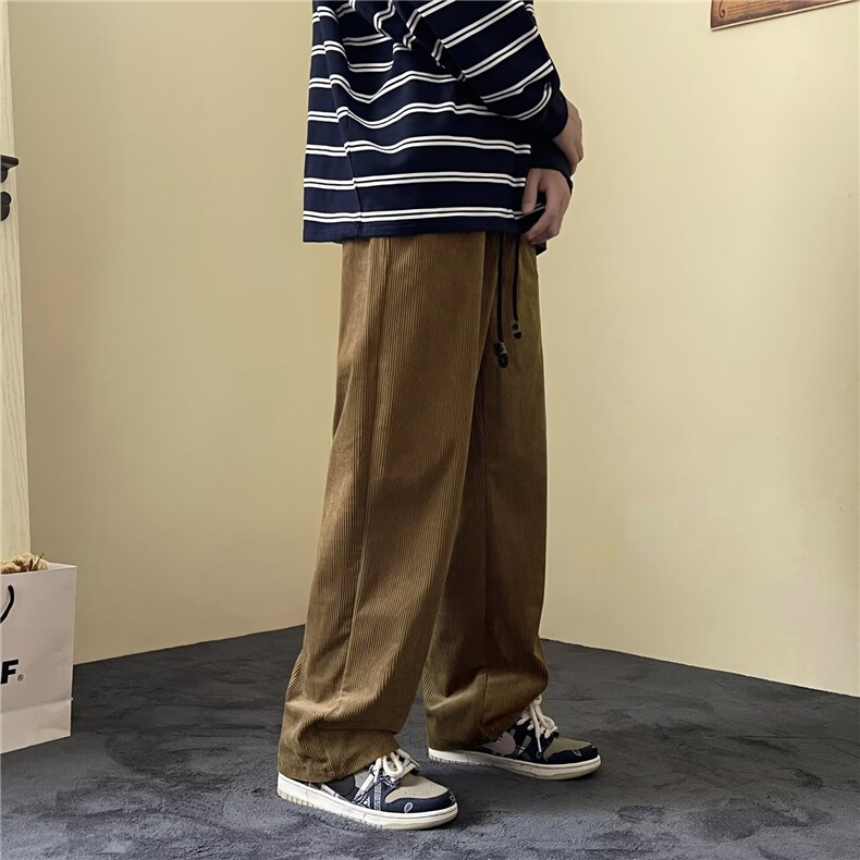 男秋季新款港风休闲裤灯芯绒pQ23P33,男装休闲裤,星座1116-2