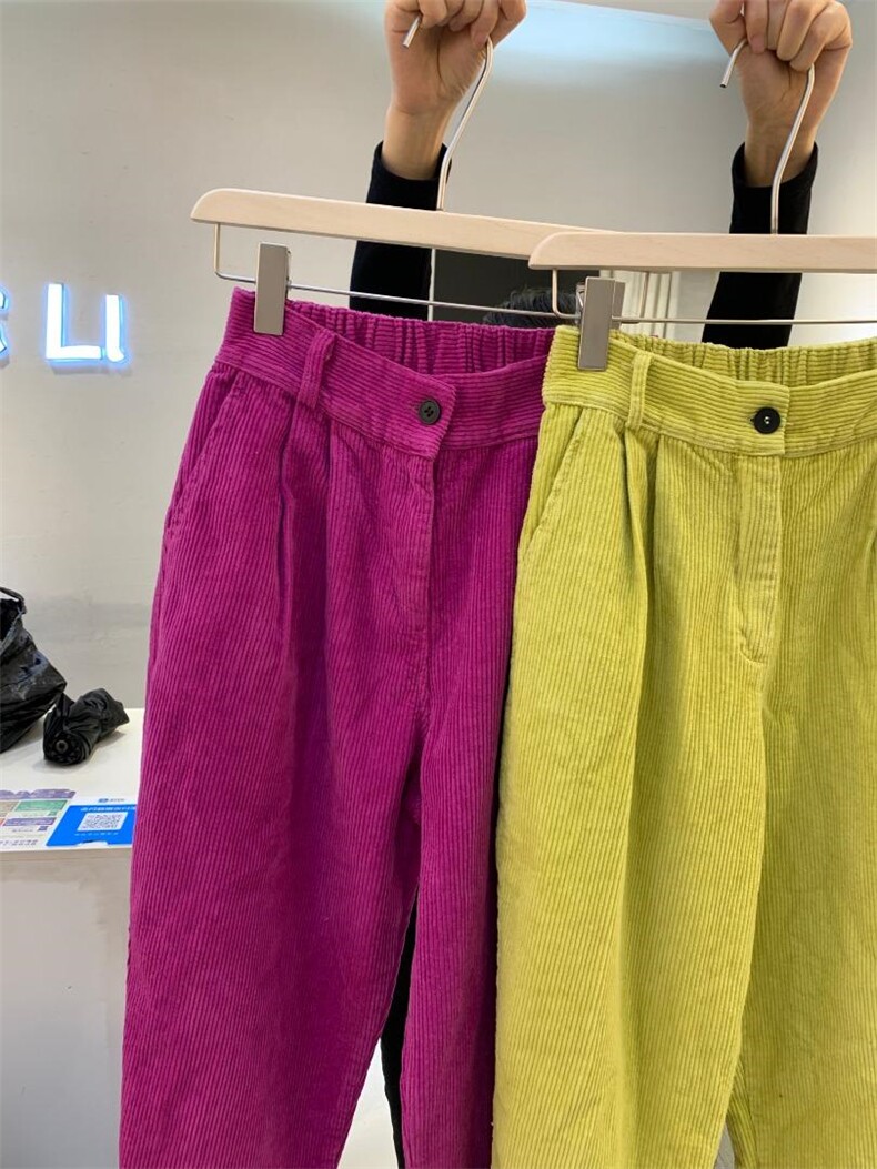 春季灯芯绒裤子，其它，泓利