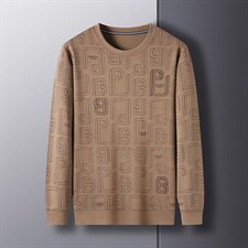 卫衣秋季2023新款男士商务休闲宽松时尚潮流百搭纯色圆领上衣，男装卫衣，电商B212（原钱塘6029）