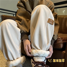 冬季新款加绒保暖灯芯绒束脚宽松休闲裤B315-K879JR-p55控78，男装休闲裤，电商B315