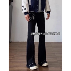 美式高街铆钉微喇牛仔裤ZK0329-特批50，男装牛仔裤，星座313A(原308A-2)
