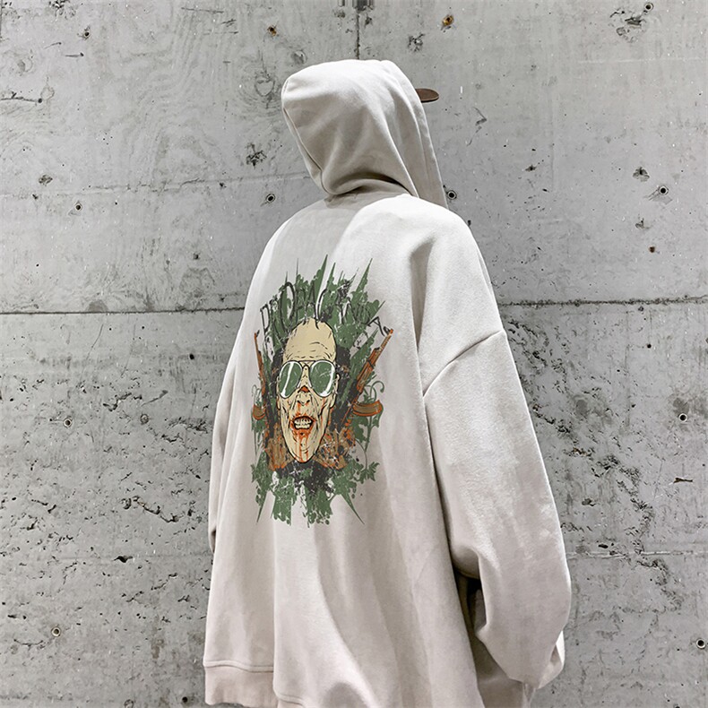 2023春季新款重磅大码麂皮绒连帽开衫夹克XZ301D-4-BK43-P65，男装夹克，电商B251A(原星座301D-4)