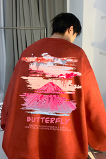 2026秋季新款多色潮流印花上衣宽松休闲卫衣JK23350特批36控59，男装卫衣，星座605(原A050)