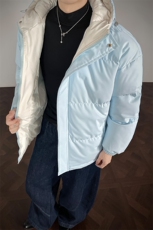 支持二开冬装加棉加厚连帽棉服男女大码棉衣外套面包服M811-P70，男装棉衣，电商A441