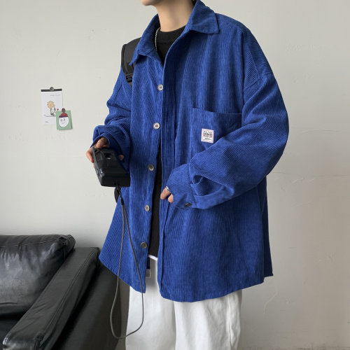 港风秋冬灯芯绒夹克外套长袖韩版衬衫宽松衬衣男女ins潮 H202/P45图片