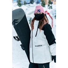冬季防水防寒保暖机能潮滑雪衣男女连帽抽绳滑雪服外套HF57-P175，男装棉衣，电商A001