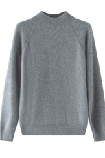 2024新款羊绒衫女半高领宽松纯色内搭针织打底衫秋冬加厚亮片毛衣，女装羊绒衫，轩妮羊绒