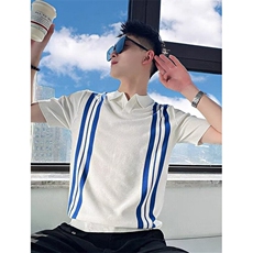 美式小个子POLO衫新款夏季纯白色T恤正肩短袖百搭上衣Z93，男装Polo衫，星座1116A-2（原606A-1）
