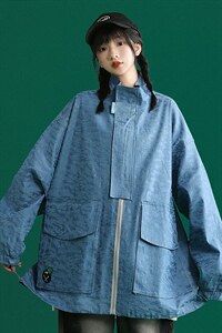 2026秋装新款韩版潮青春个性宽松夹克情侣外套 G510 P75控98图片