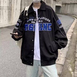 春秋季新款字母刺绣飞行员夹克男ins潮牌高街宽松外套 W6987-P58图片