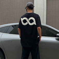 万针全刺绣工艺抖音得物高品质260克重磅纯棉双纱美式高街短袖T恤，男装T恤，电商A486