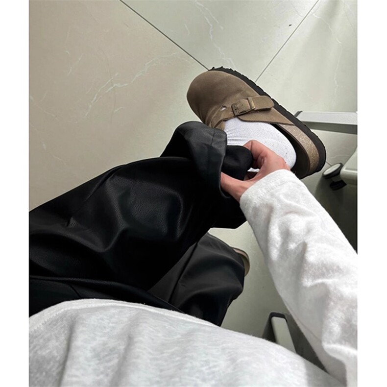 女风凯美拉PU皮裤阔腿休闲裤ZK0276-P48,男装休闲裤,星座313A(原308A-2)