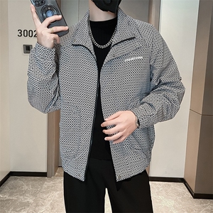 工装外套男新款潮流短款夹克衣服男士春秋款上衣图片