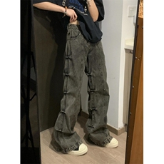 【有货】cleanfit褶皱烟灰色牛仔裤美式vibe裤子高街KZA51LL-P60，男装牛仔裤，星座1007（原301D）