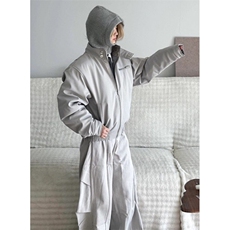 水泥灰羊羔毛立领座山雕棉服男冬哈灵顿飞行夹克厚外套M6062，男装夹克，星座1116A（原606A-3）