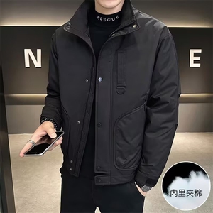 夹克男士韩版潮流加厚时尚棉衣外套男上衣服男装M900-P75图片