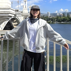 抖音得物高品质秋冬美式高街重磅结构辑明线纹理连帽卫衣外套W111，男装卫衣，电商A486