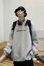 S6071-P35春季圆领卫衣男大码韩版宽松长袖外套男，男装卫衣，电商A040