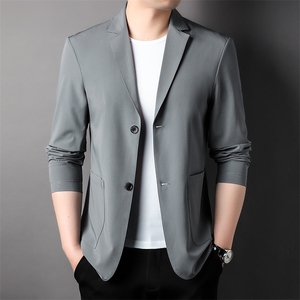 西服男士春季新款休闲西服薄款小西服轻薄单西服外套防晒图片