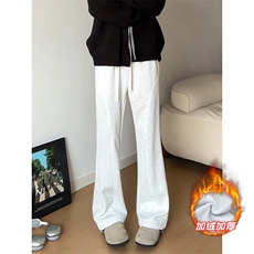 百搭抗寒银狐绒华棉380g重磅斜切休闲裤K24132J加绒-特P26，男装卫衣，电商A001-1