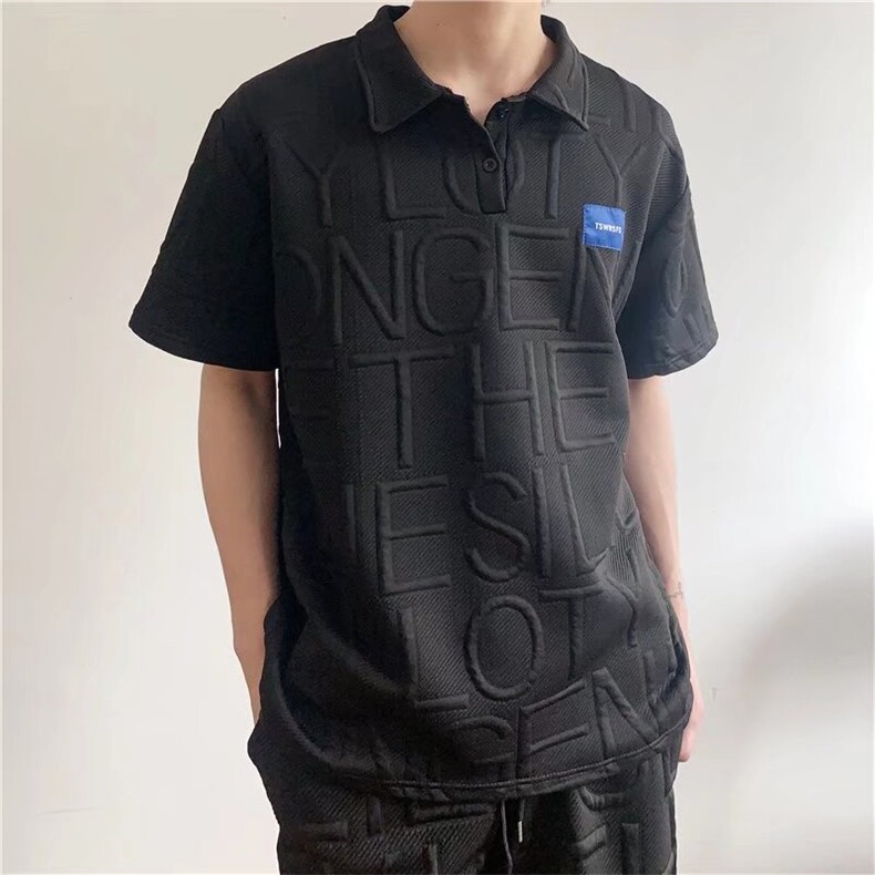 夏衫男士短袖t恤丅翻领polo衫男潮流带领外穿男装秋装上衣土，男装Polo衫，四季星座505