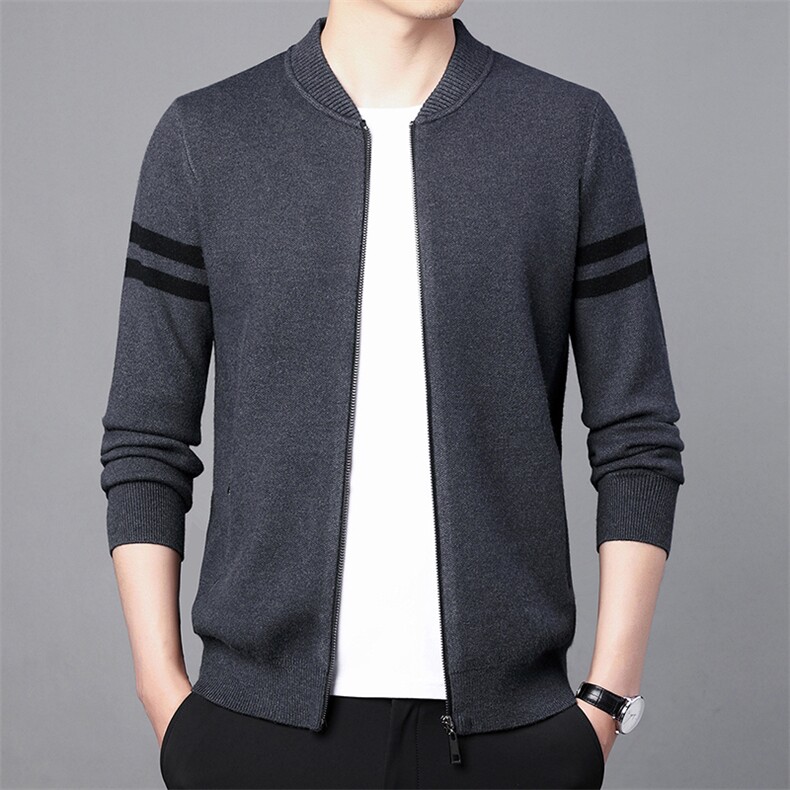 CM61095钱塘2020-2中年男士商务休闲冬季厚款拉链毛衣P97图片